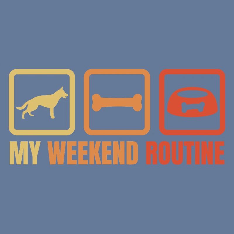 Schäferhund Wochenendroutine