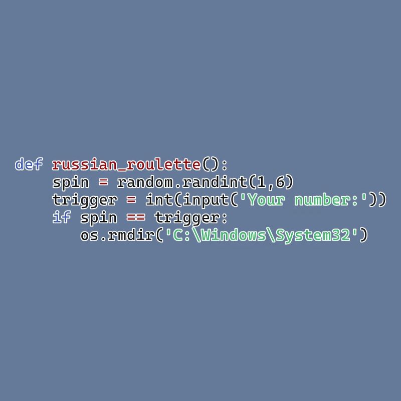 Python Russisches Roulette