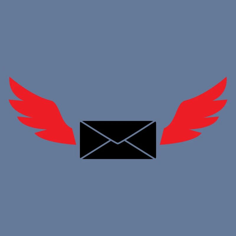Courrier express enveloppe ailée poste