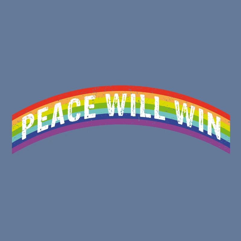 Rainbow Regenbogen Peace will win