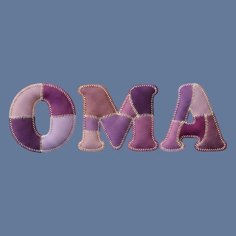 OMA Patchwork Fabric Design Gift Idea