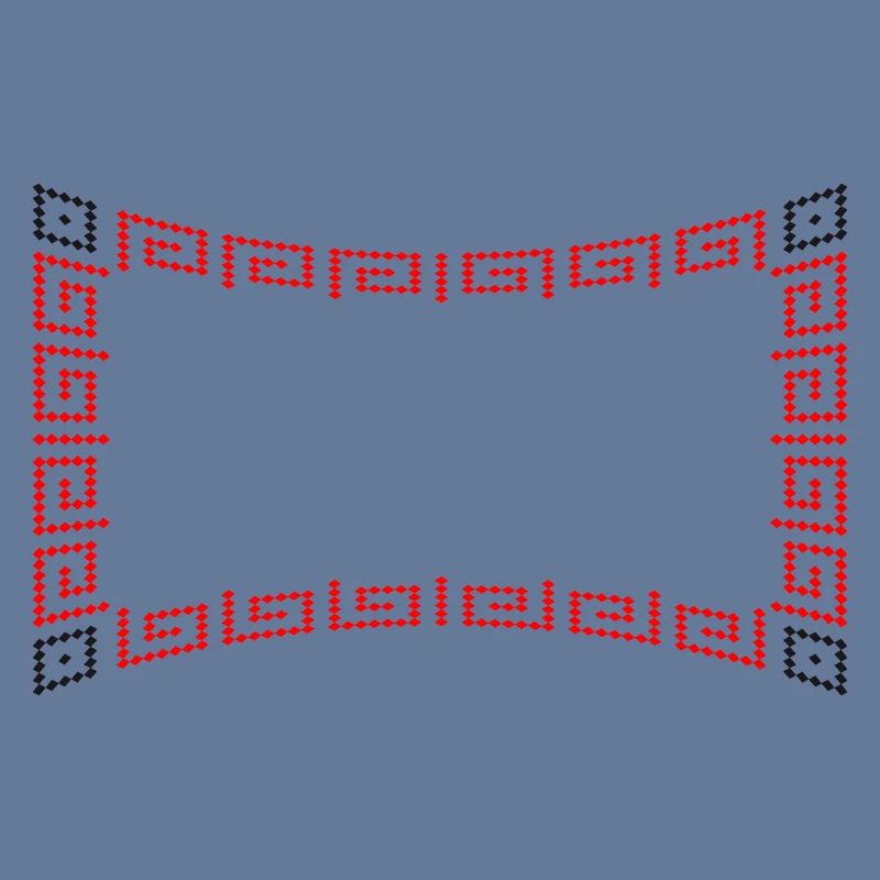 Frame pattern red
