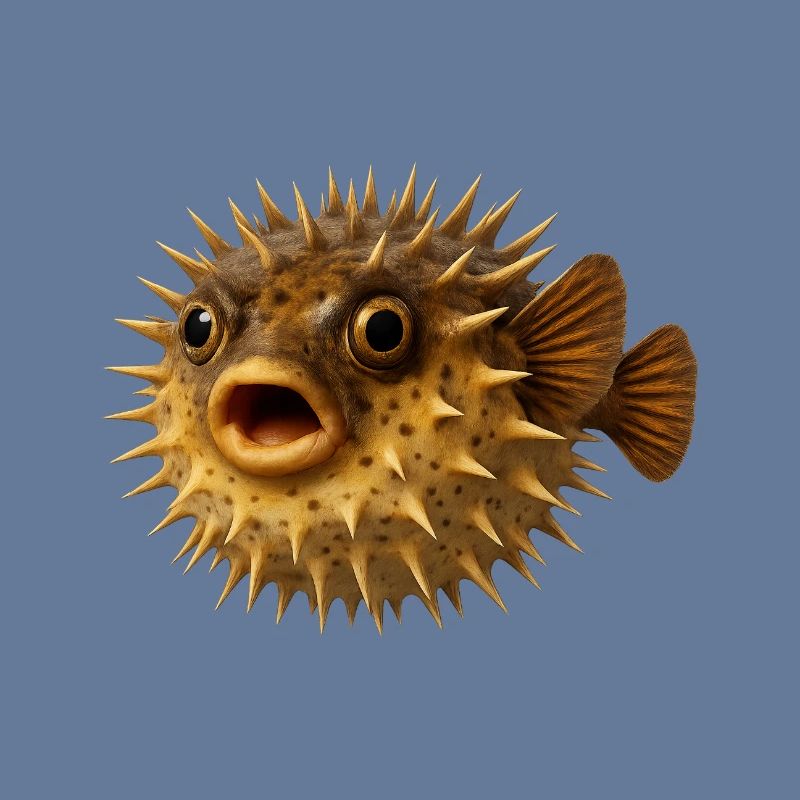 Spiny Fish Underwater Pattern