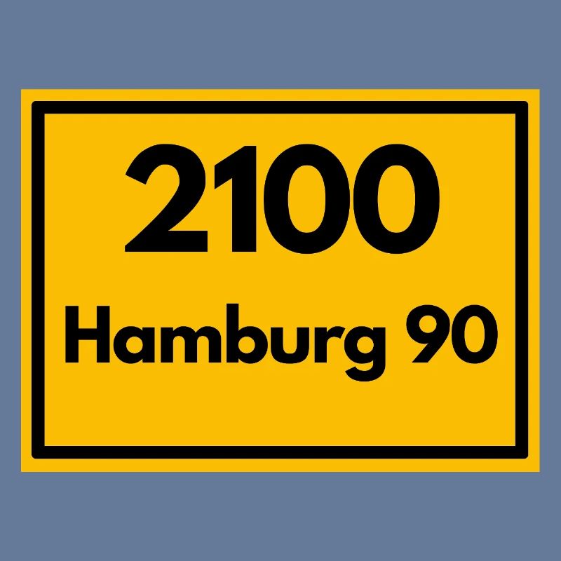 OLD POSTCODE POSTCODE RETRO 2100 HAMBURG 90 ALSTER