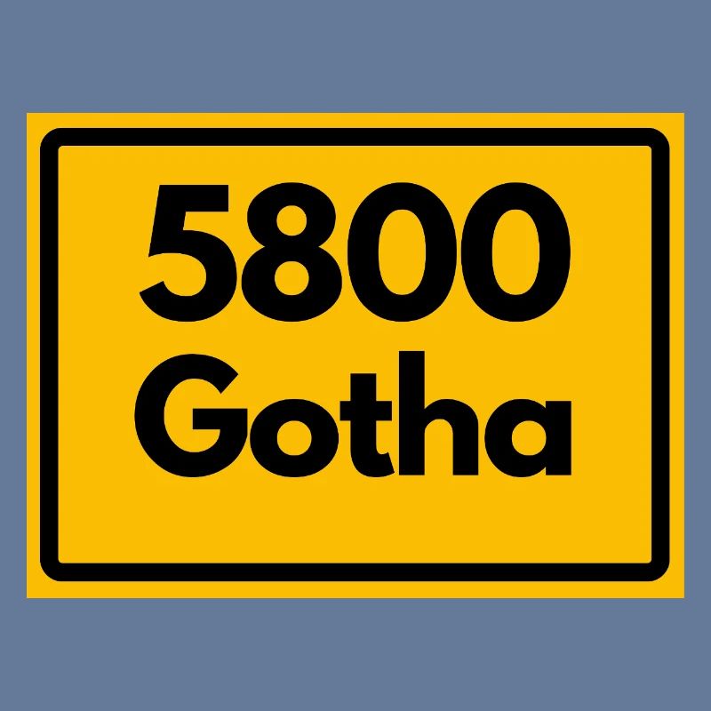 OLD POSTCODE 5800 GOTHA HEIMATSTOLZ ORIGINAL
