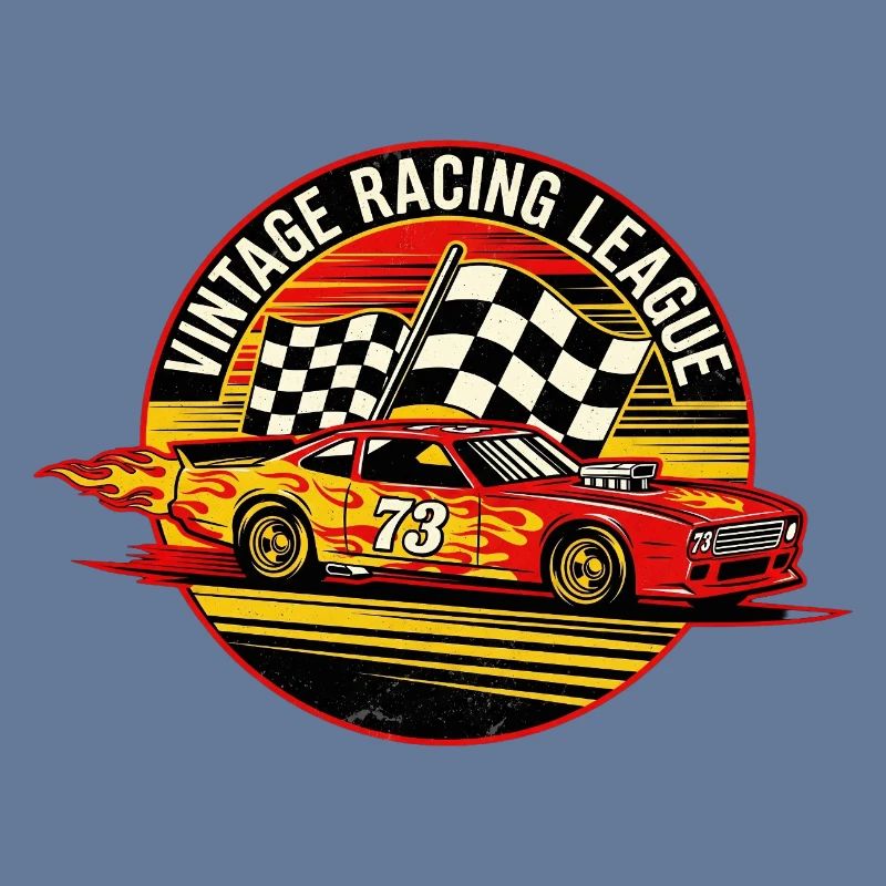 Conception de drapeaux de course vintage