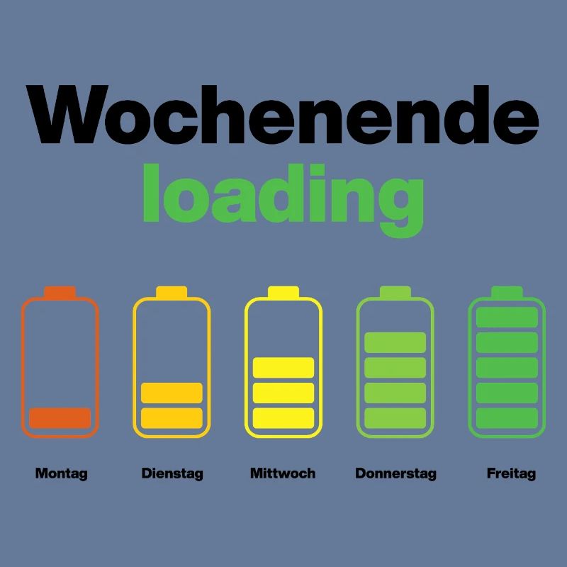 Weekend loading – battery full on Friday, work