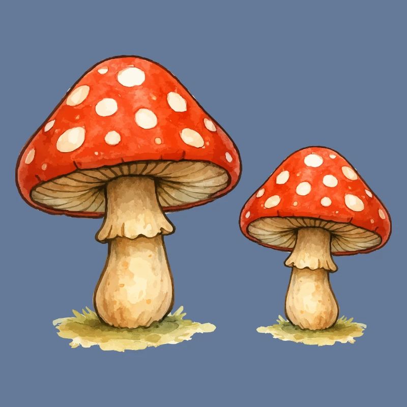 Red Toadstool Duo