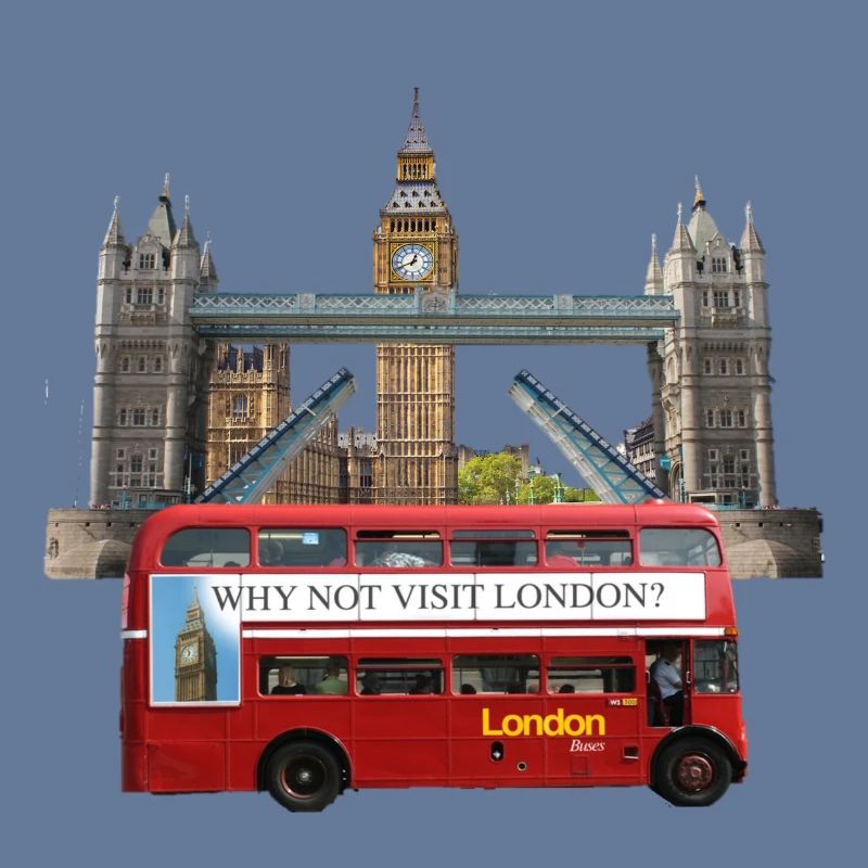 Collage de monuments de Londres