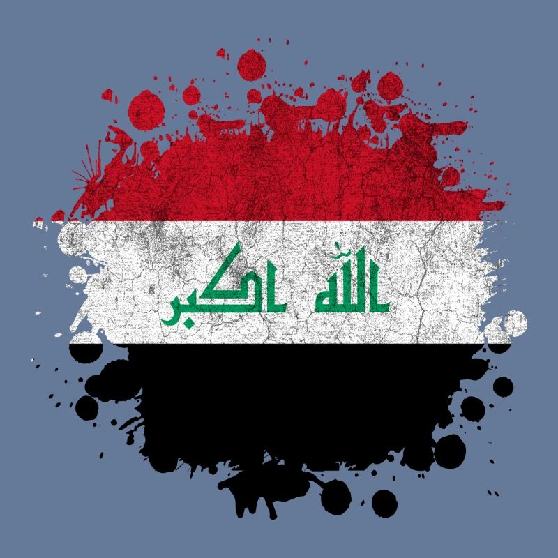 Conception de drapeaux Splash Irak