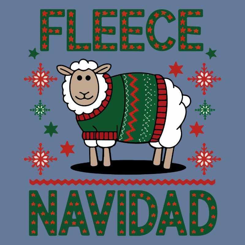 Conception de pull de Noël de mouton festif