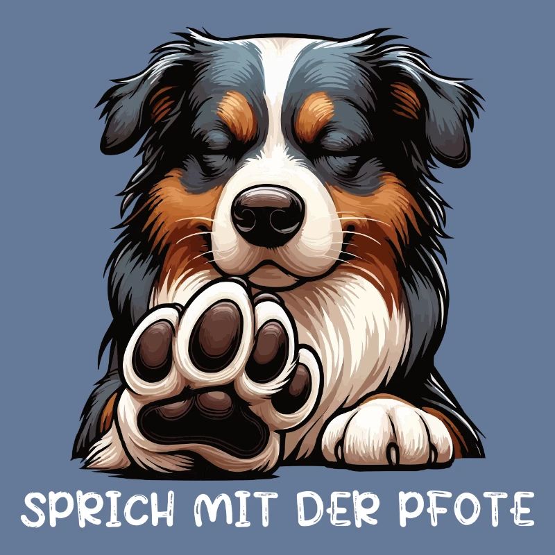 Sprich mit der Pfote Australian Shepherd Aussie 
