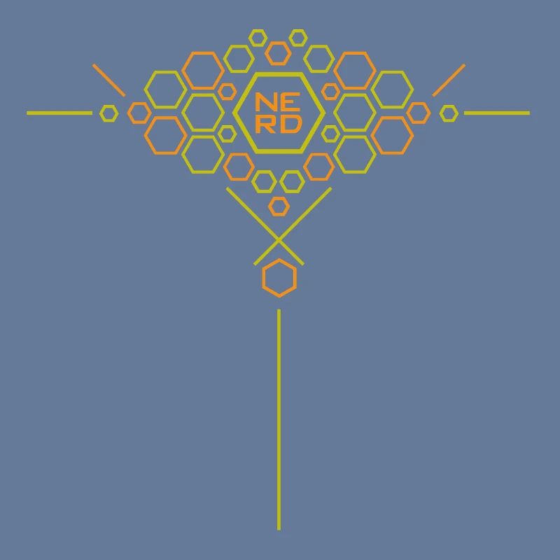 Nerd Hex Pattern Gradient