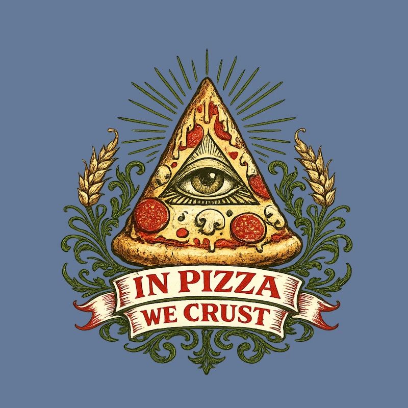Devise de la Croûte Œil de la Pyramide de la Pizza