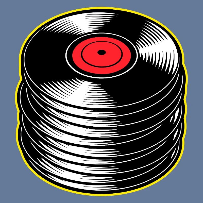 Stack d’albums vinyles