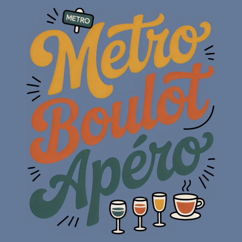 Metro Work Aperitif Humor Routine Work Evening