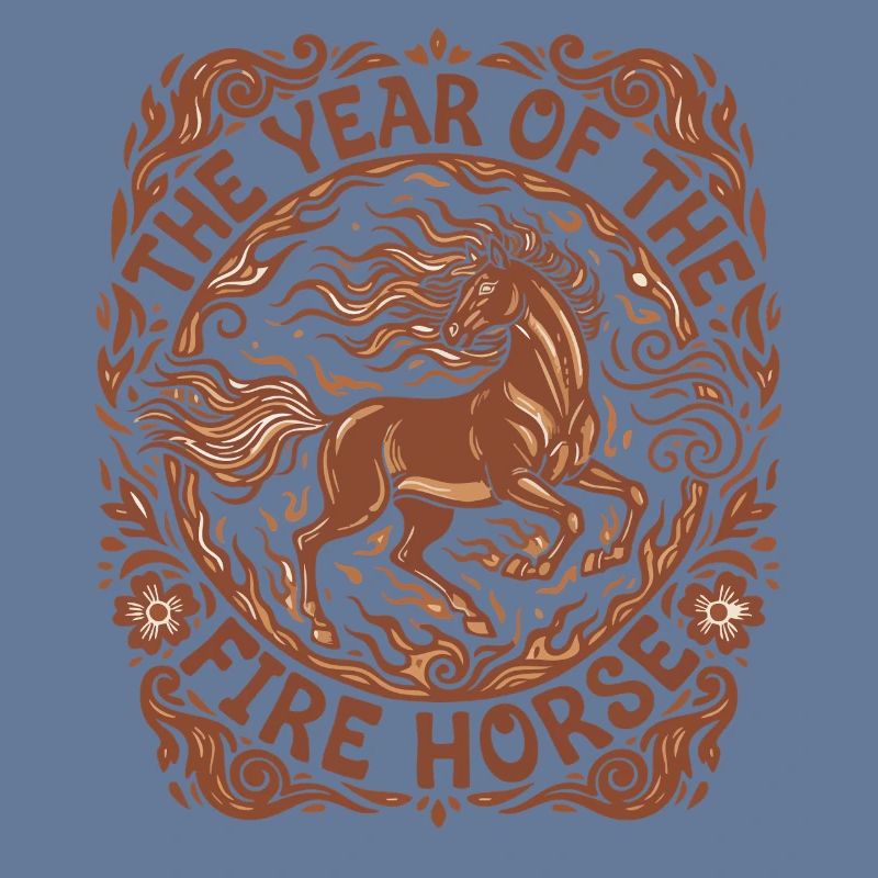 Année de la conception de la célébration du cheval de feu