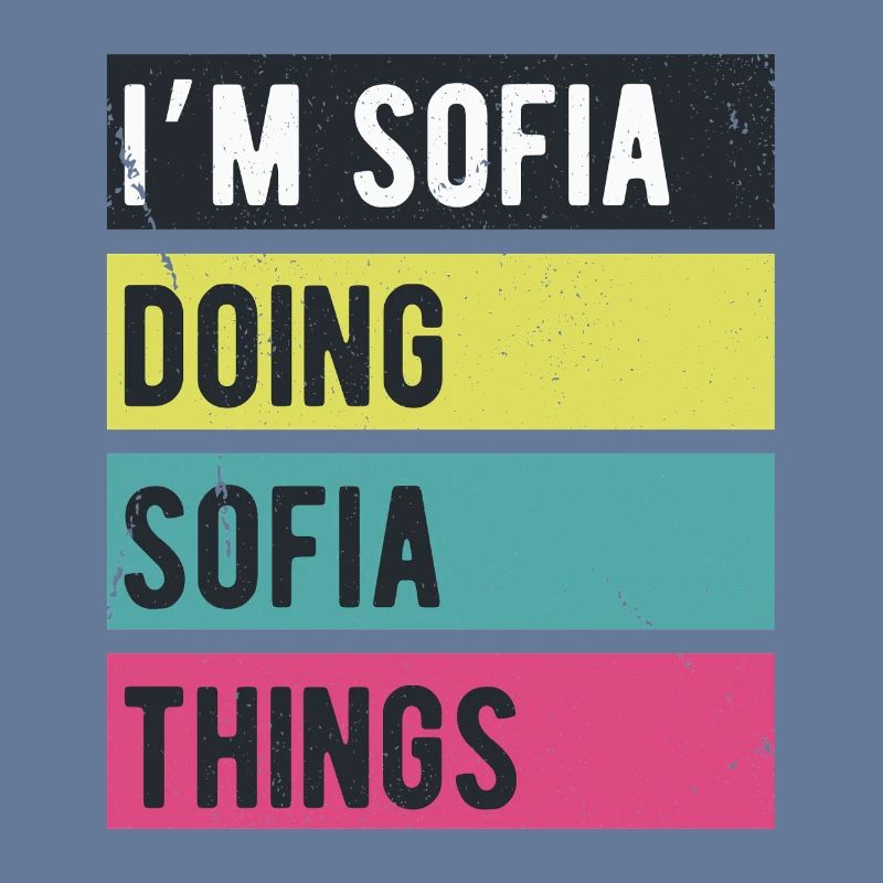 Ich bin Sofia und mache Sofia-Dinge in Retro-Farben
