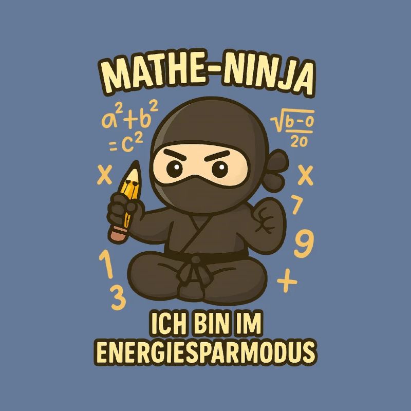 Ninja drôle de maths pour professeur de maths
