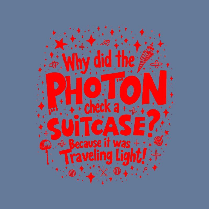 Warum hat das Photon einen Koffer eingecheckt? Lustige Physik