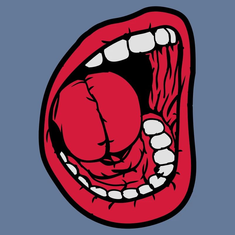 Crier bouche ouverte