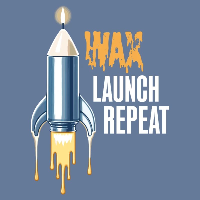WAX Launch Repeat – Fun Rocket Candle Design