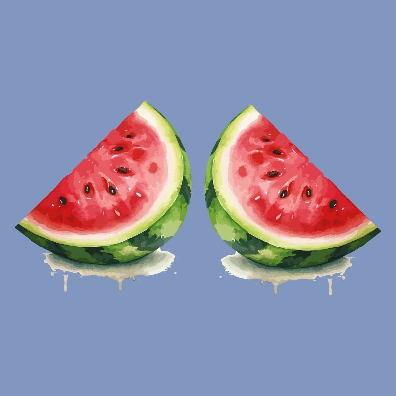 Aquarelle de pastèques