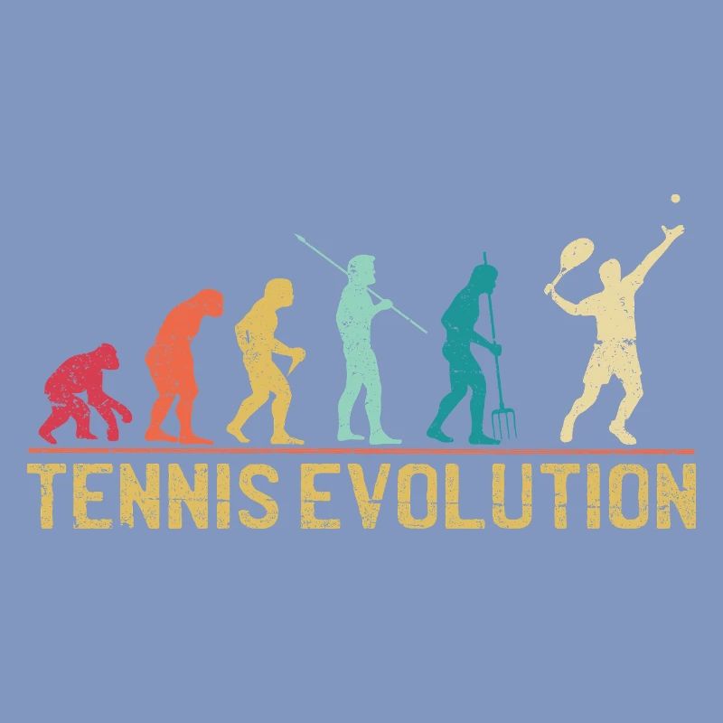 Tennis Evolution Evolution Graphic Design