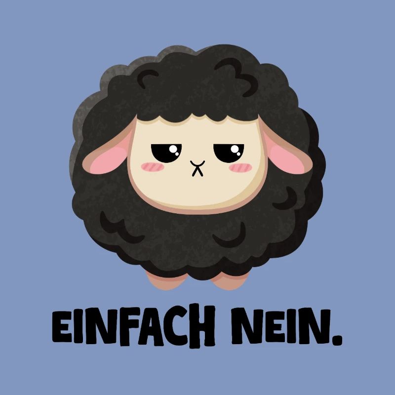 Grumpy Schaf Einfach nein