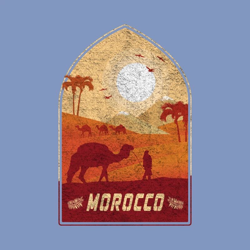 Marokko Vintage Kamel Design / Geschenkidee