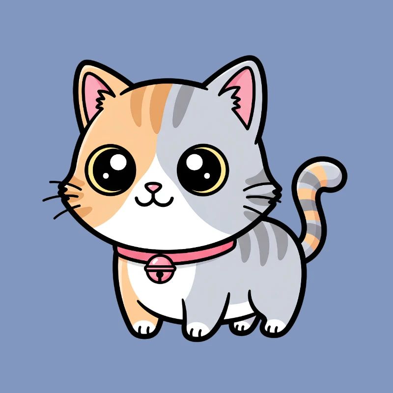 Calico Kitten Collar Charm