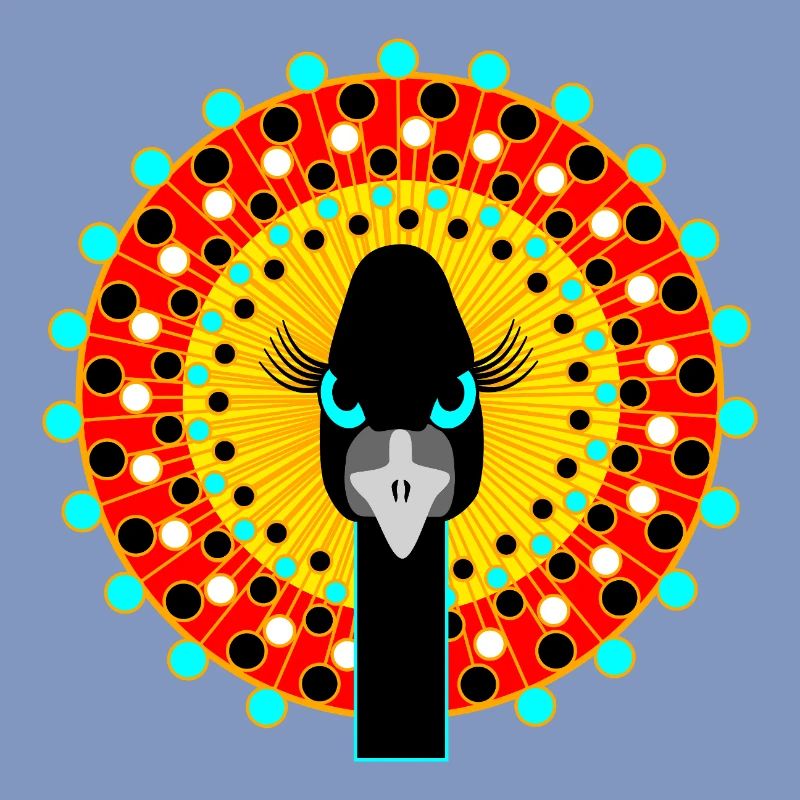 Vogel mit Attitüde.
