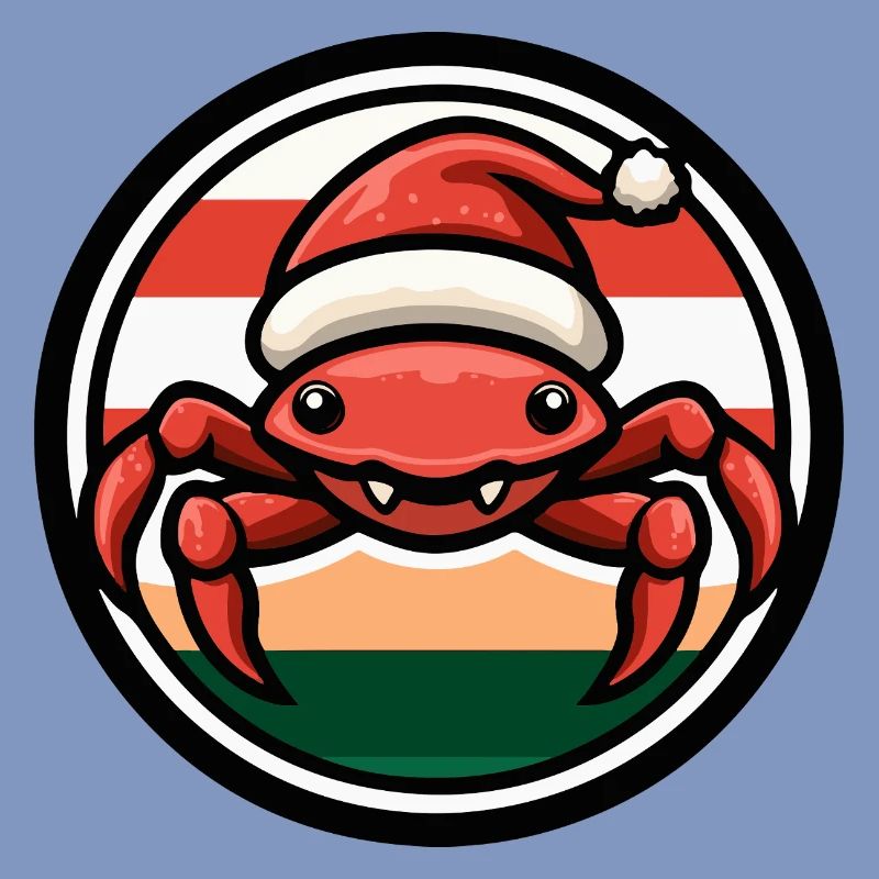 Weihnachtskrabbe im Feststil