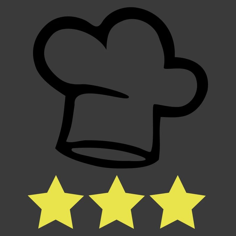 Chapeau de chef cuisinier 3 étoiles