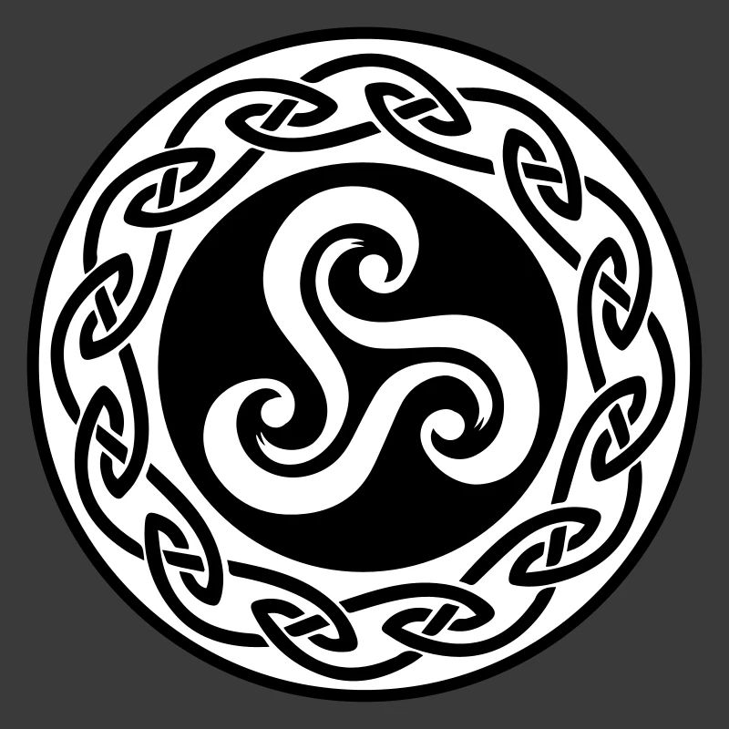 Triskell avec decor celte