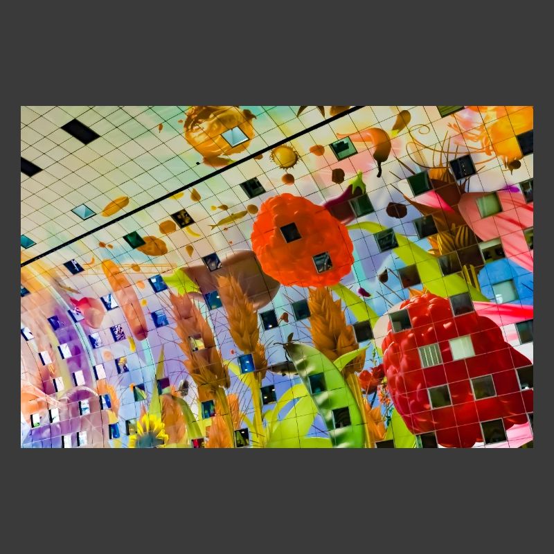 Conception de décor floral coloré joyeux