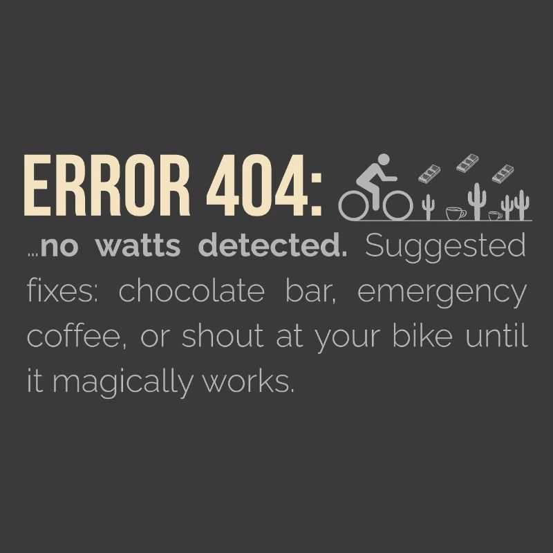 Sweat à capuche cyclable – 404 : Aucun watts détecté