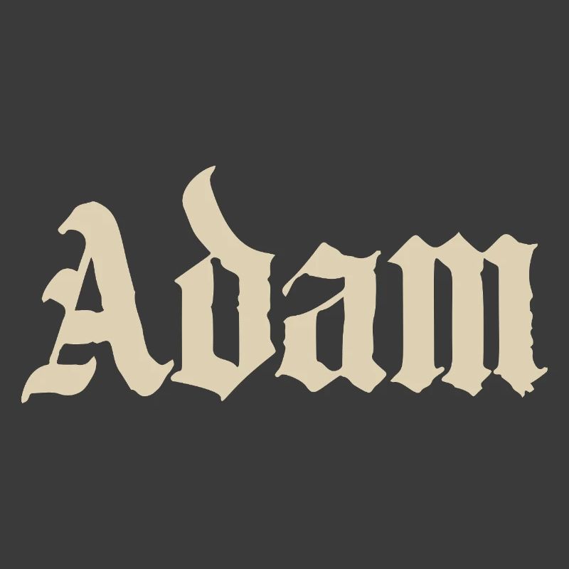Chemise Adam Gothic Script