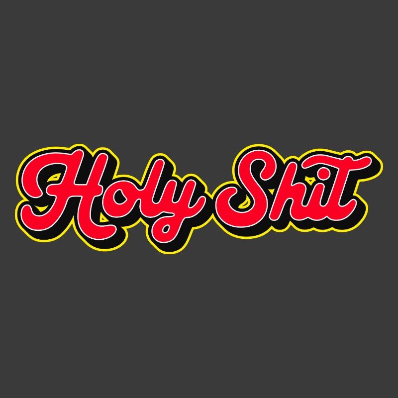 Holy Shit 3D Red Script