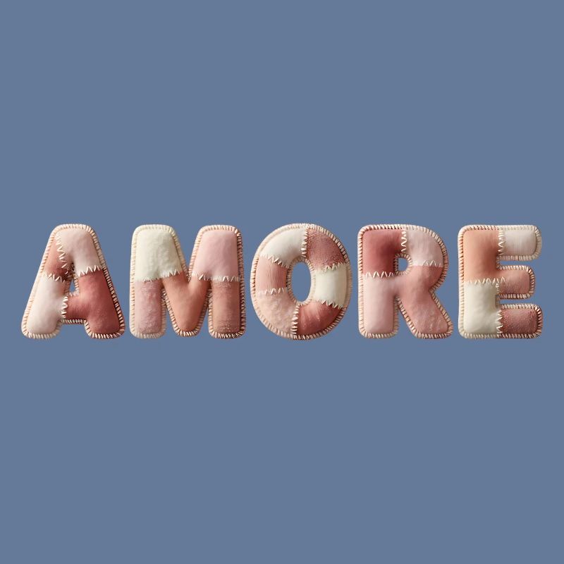 Amore Plush Stitch Patchwork Gift