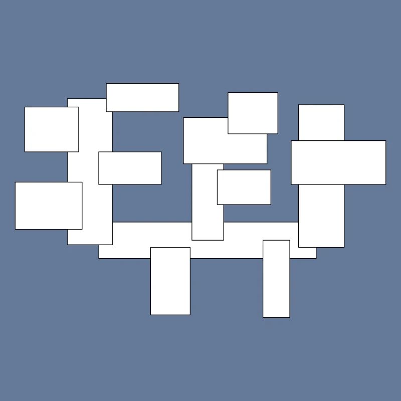 rectangles simplement des carrés en composition