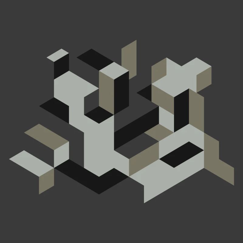 Perspective Construction Cube Dyeing Yourself Labyrinth 3D