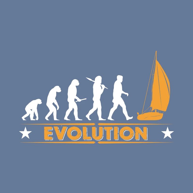 Sail evolution - orange/white
