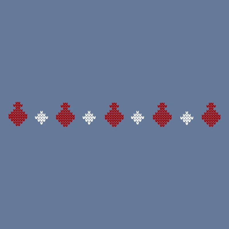 Strickpullover Muster Reihe Weihnachtskugel