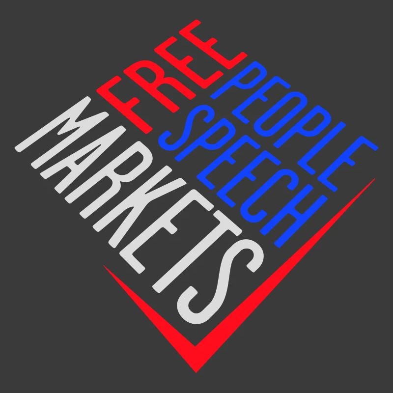 Marché de la liberté d’expression Peuple Libertarian Freedom Logo