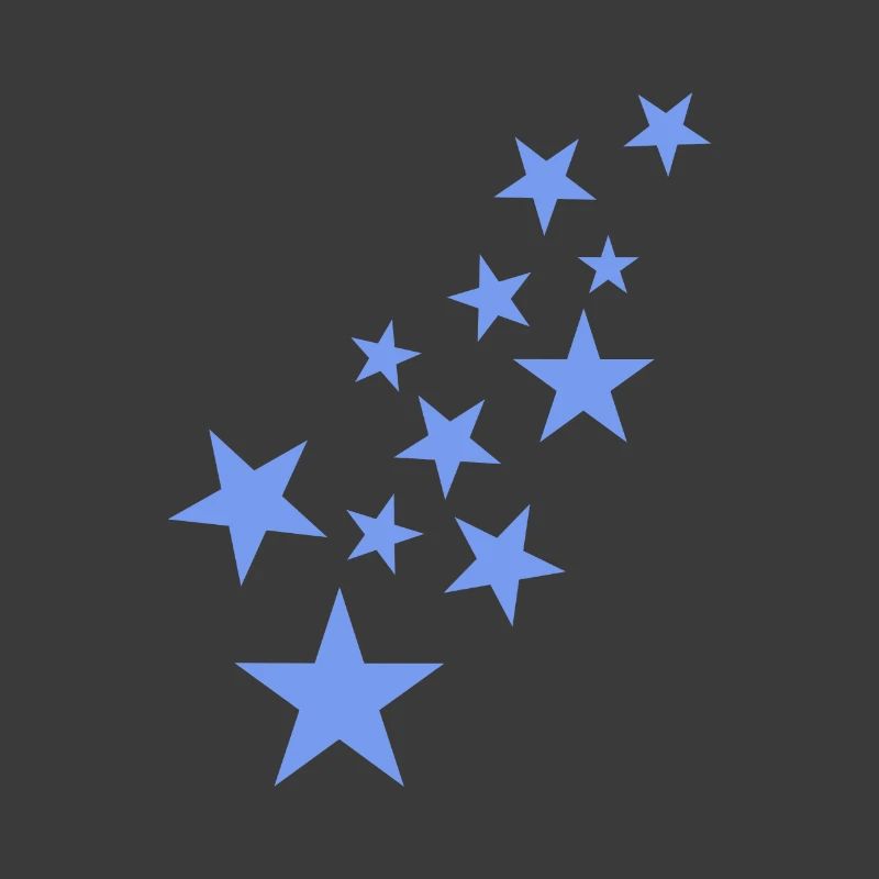 Star asterisk pattern blue