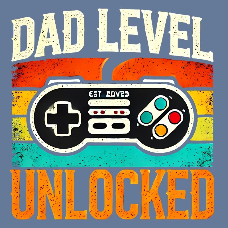 Dad Level Unlocked Retro Controller, Fathers 