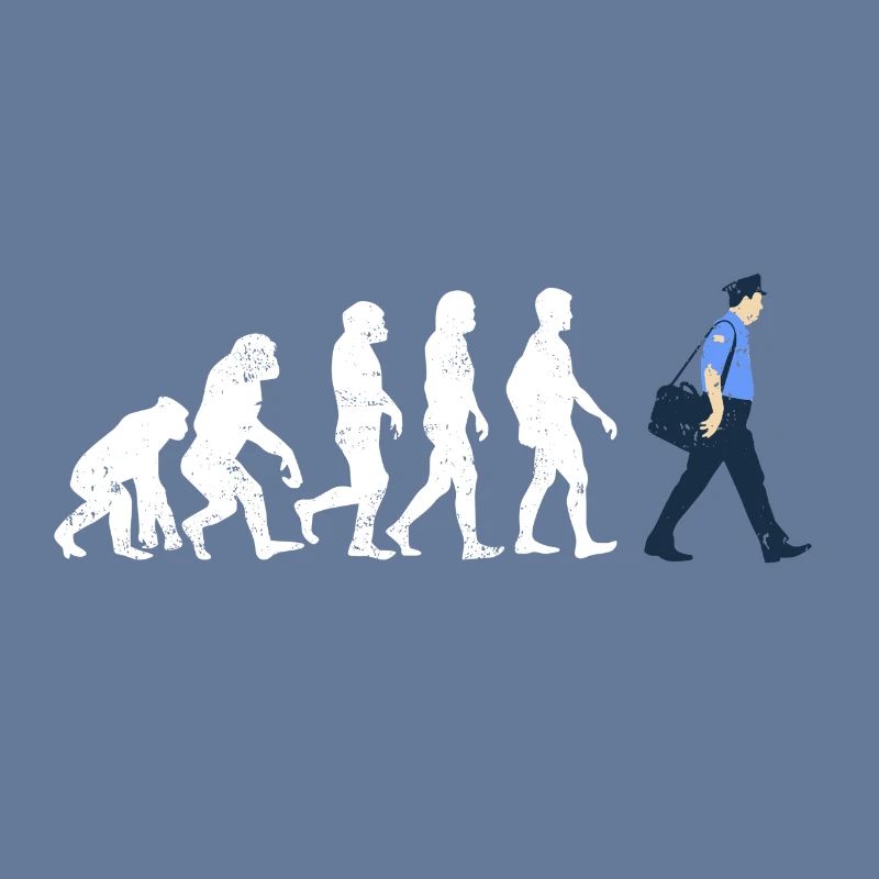 Postbote Evolution geschenk job beruf post brief