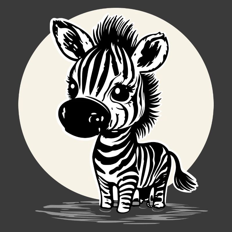 Zèbre mignon – Motif d’animal mignon