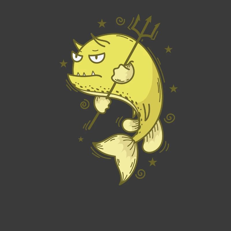 Kuhfisch mit Dreizack Meer oder Aquarium